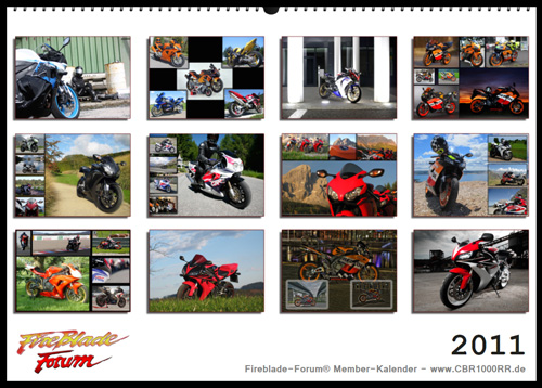 Fireblade-Forum Kalender 2011