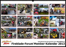 Fireblade-Forum Member-Kalender 2013