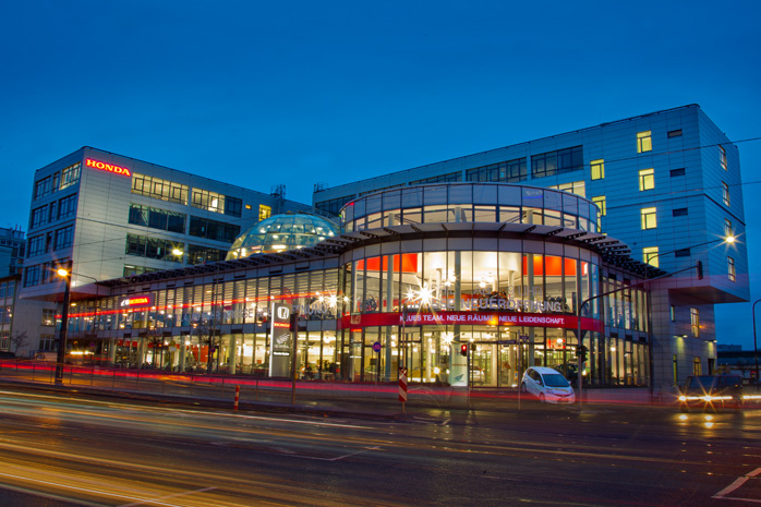 Neue Deutschlandzentrale von Honda an der Hanauer Landstrae in Frankfurt.