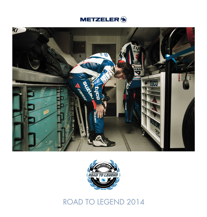 Der Metzeler Kalender 2014 "The Road to Legend" feiert das Engagement der Makre in Road Racing Wettbewerben