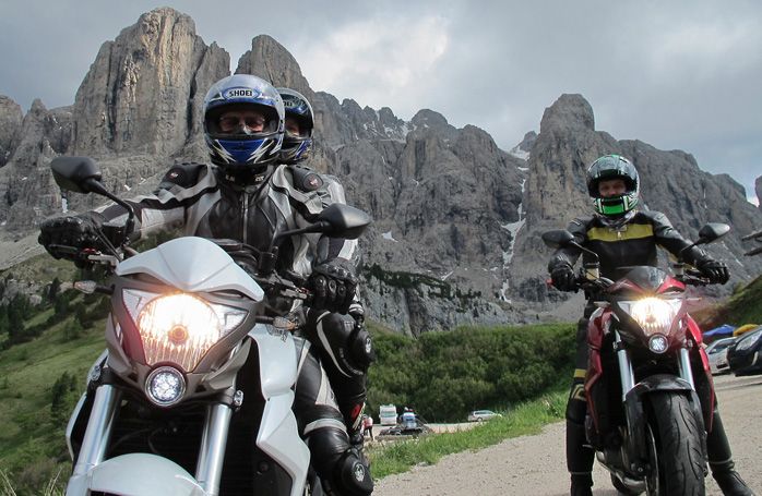 Zwei CB1000R in den Dolomiten im Rahmen des 8.Fireblade-Touren-Treffen 2012