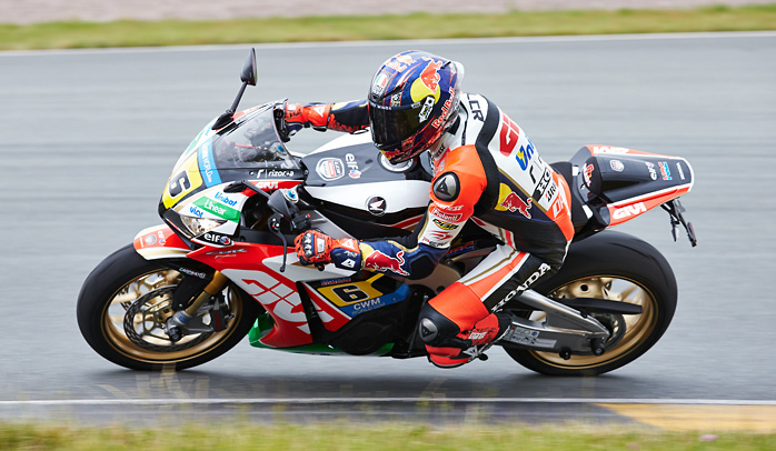 Fireblade SP im LCR Look  Premiere auf dem Sachsenring Honda Star Stefan Bradl beim Heim-Grand Prix