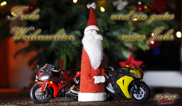 Frohe Weihnachten und ein gesundes neues Jahr wünscht das Fireblade-Forum