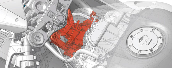 Hondas HESD-Lenkungsdmpfer der zweiten Generation