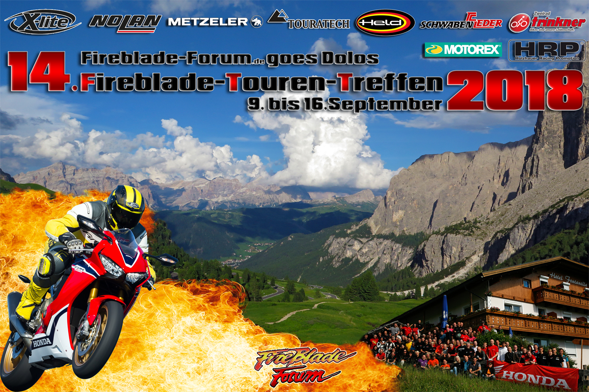 14.FTT - FirebladeTourenTreffen 2018 vom 09. bis 16.09.2018