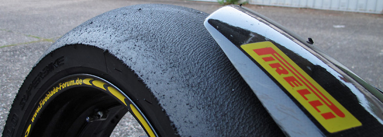 Tagwerk - Der Pirelli Diablo Superbike SC2 hat seine Arbeit verrichtet